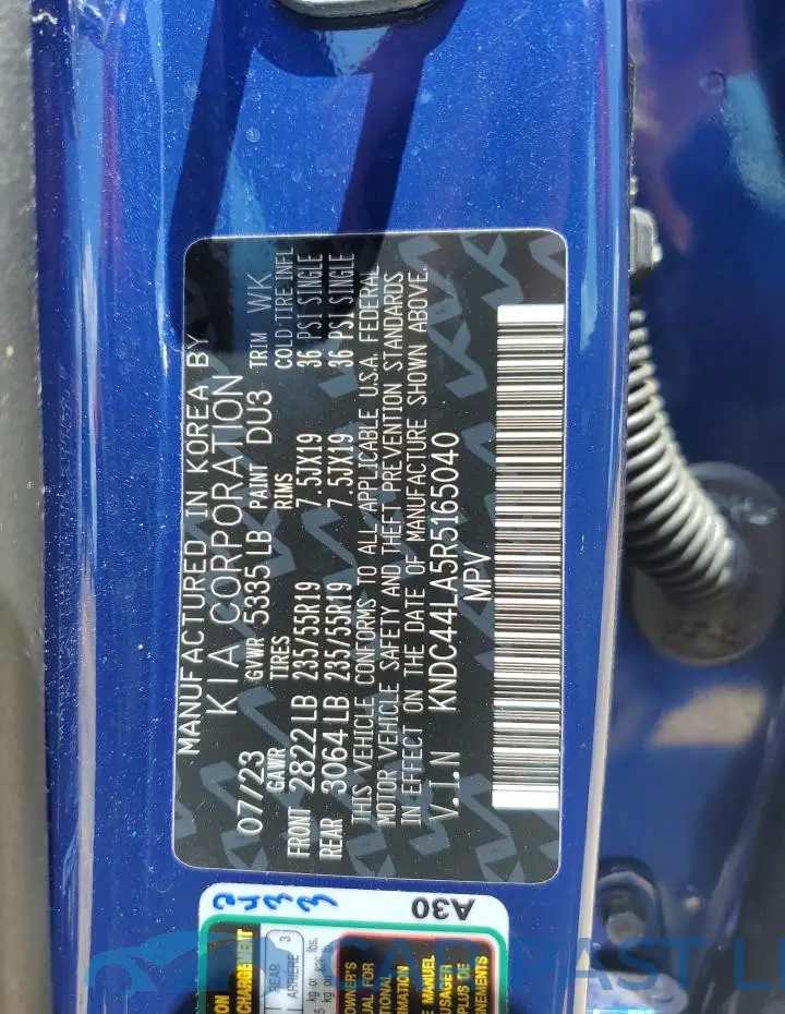 KNDC44LA5R5165040# 13