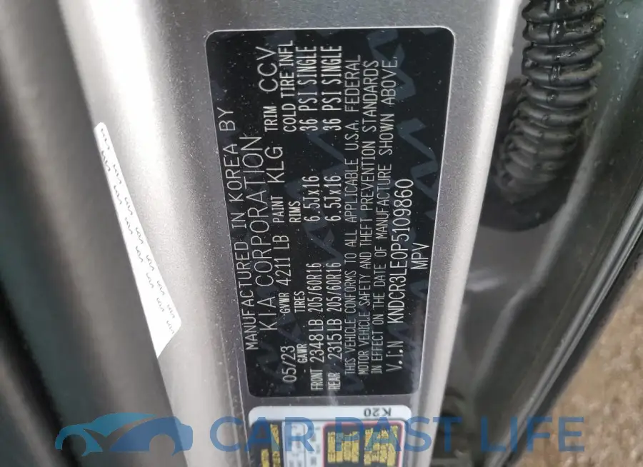 KNDCR3LE0P5109860# 13