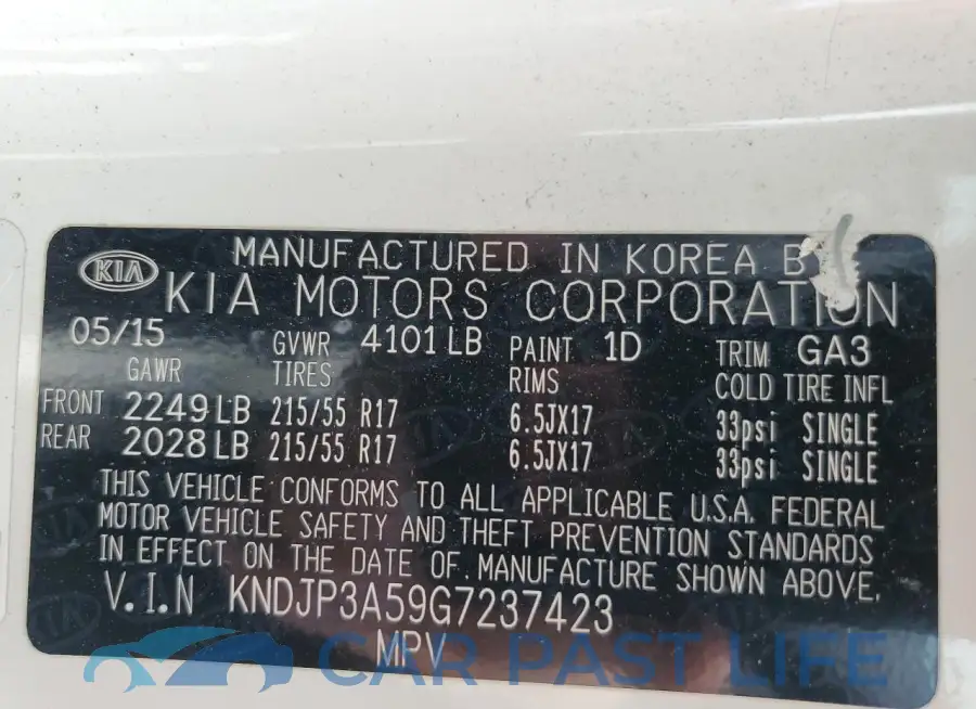 KNDJP3A59G7237423# 12