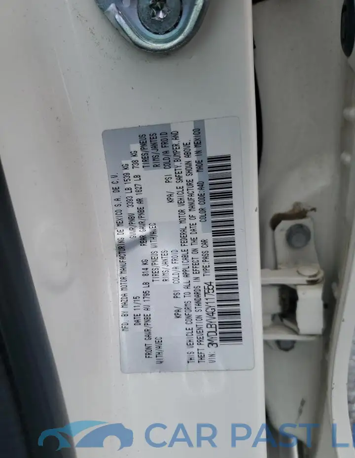 3MYDLBYV4GY117554# 12