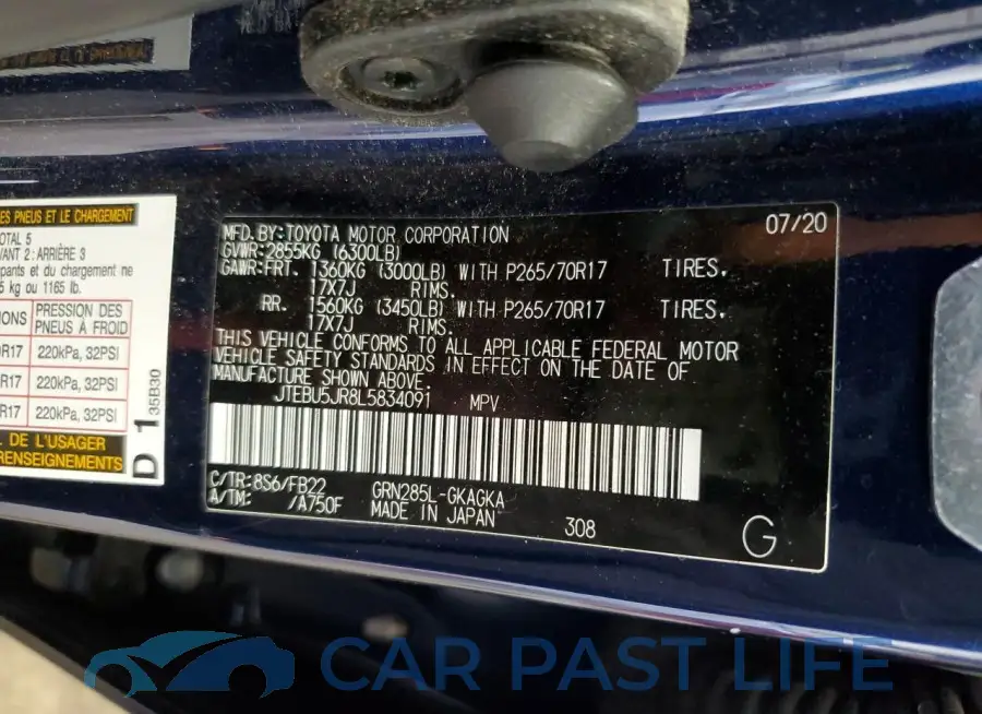 JTEBU5JR8L5834091# 13
