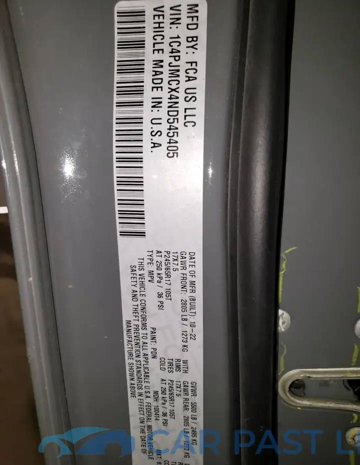 1C4PJMCX4ND545405# 13