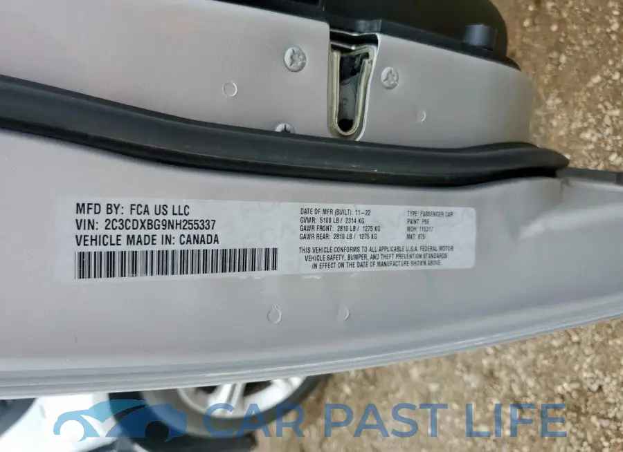 2C3CDXBG9NH255337# 13