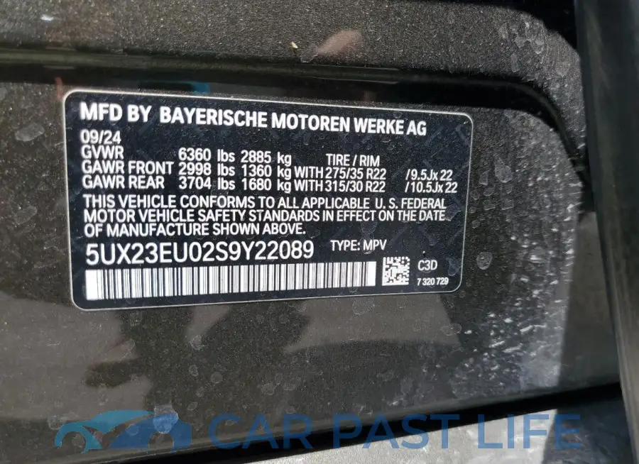 5UX23EU02S9Y22089# 13