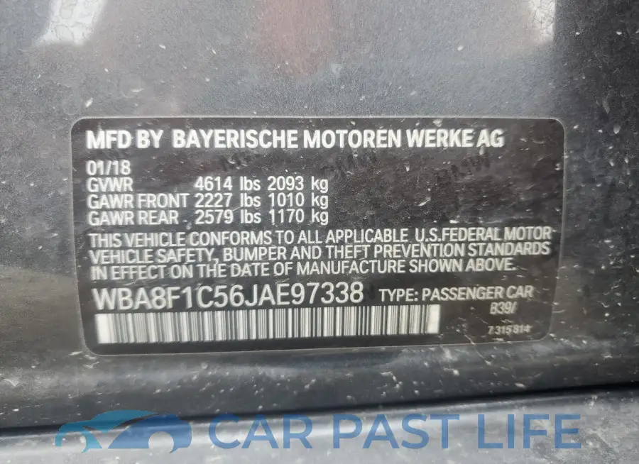 WBA8F1C56JAE97338# 12