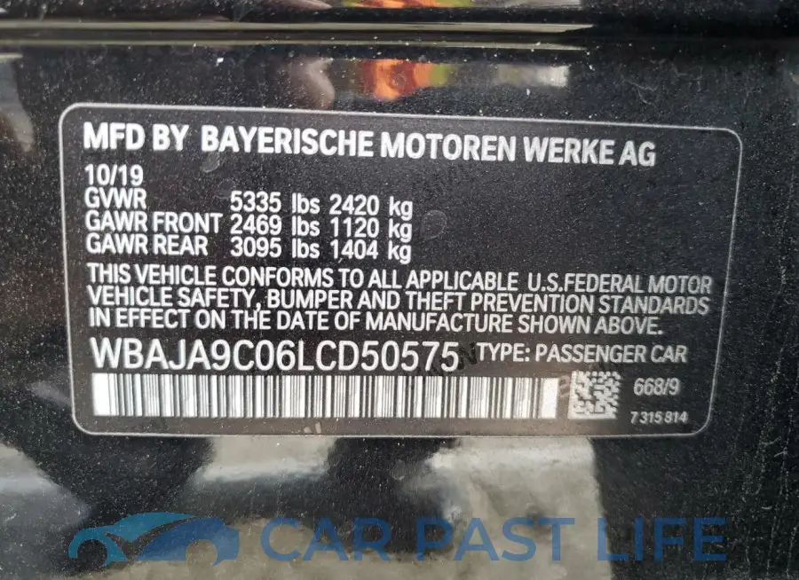 WBAJA9C06LCD50575# 12