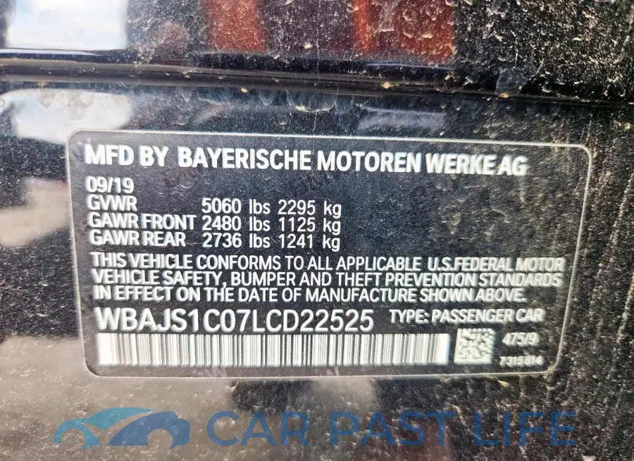 WBAJS1C07LCD22525# 12
