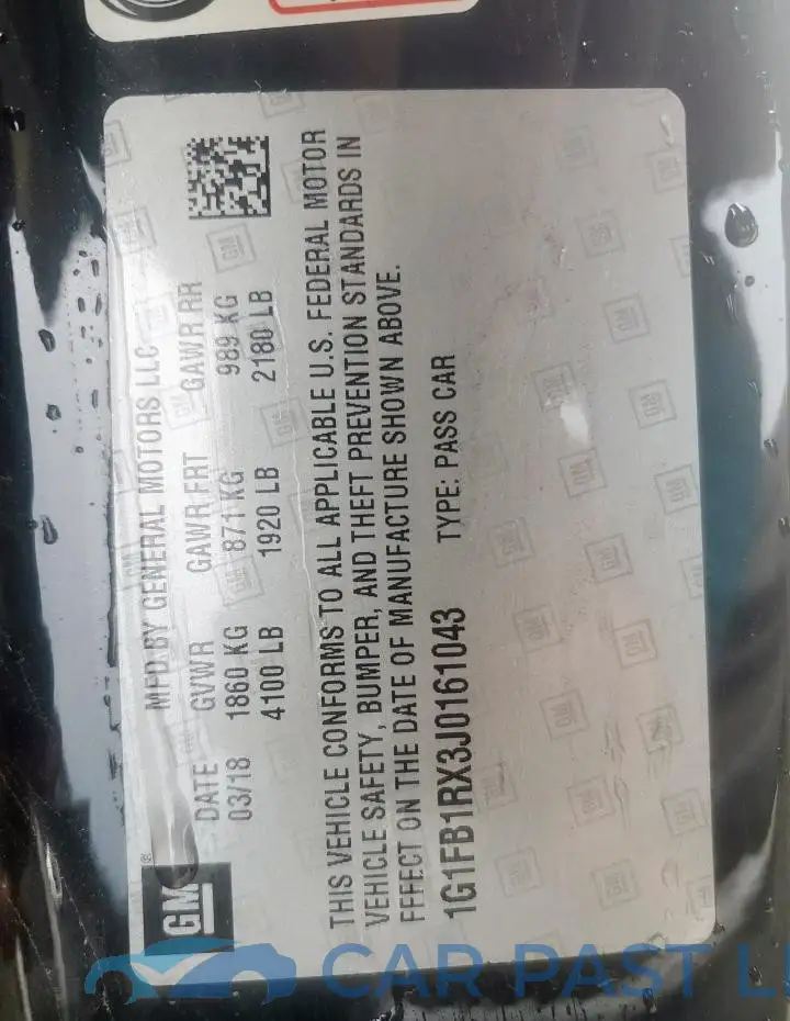 1G1FB1RX3J0161043# 14