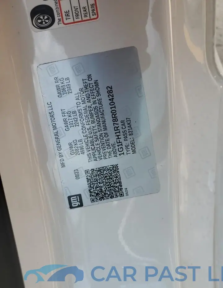 1G1FH1R78R0104282# 12