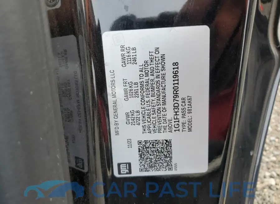 1G1FH3D79R0119618# 12