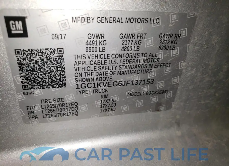 1GC1KVEG6JF137153# 12