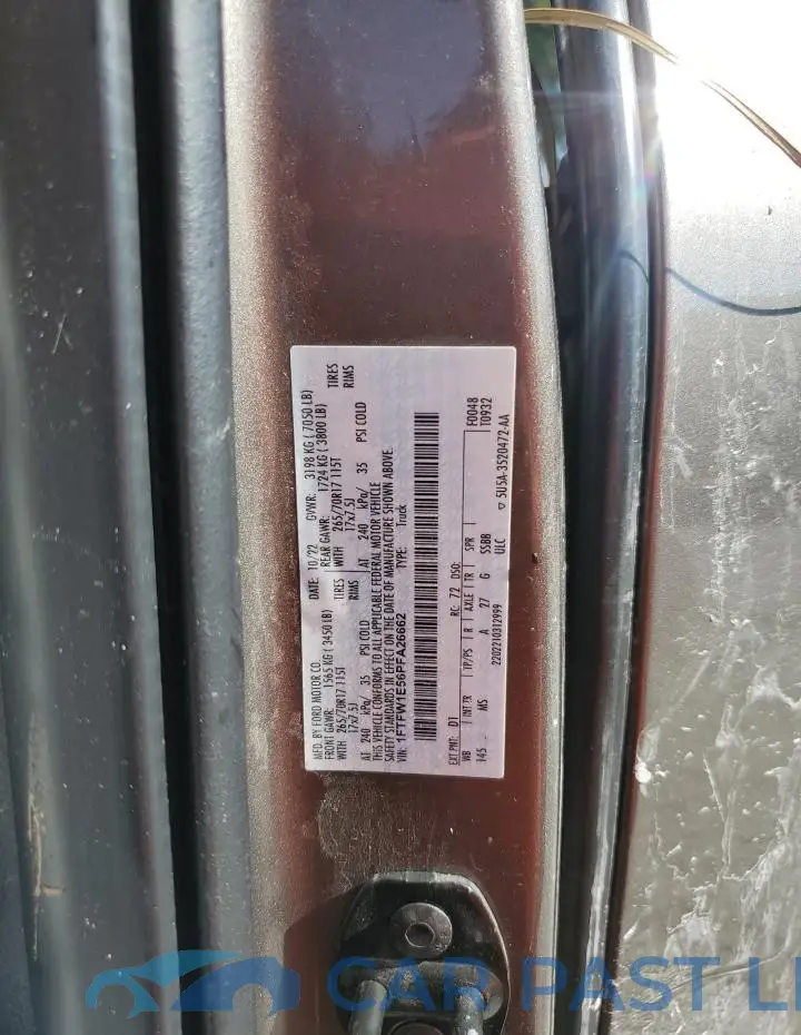 1FTFW1E56PFA26662# 12
