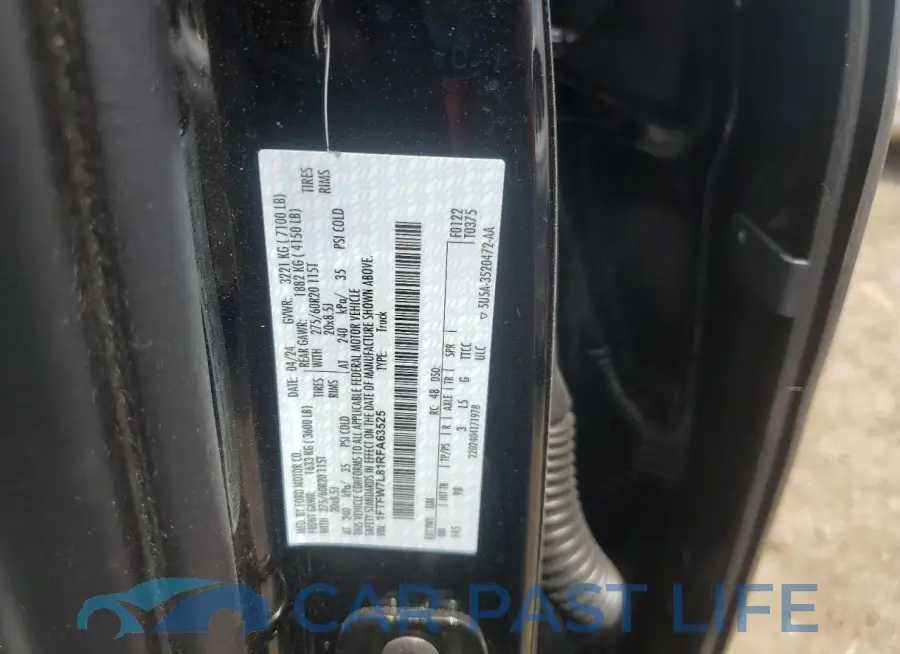 1FTFW7L81RFA63525# 12