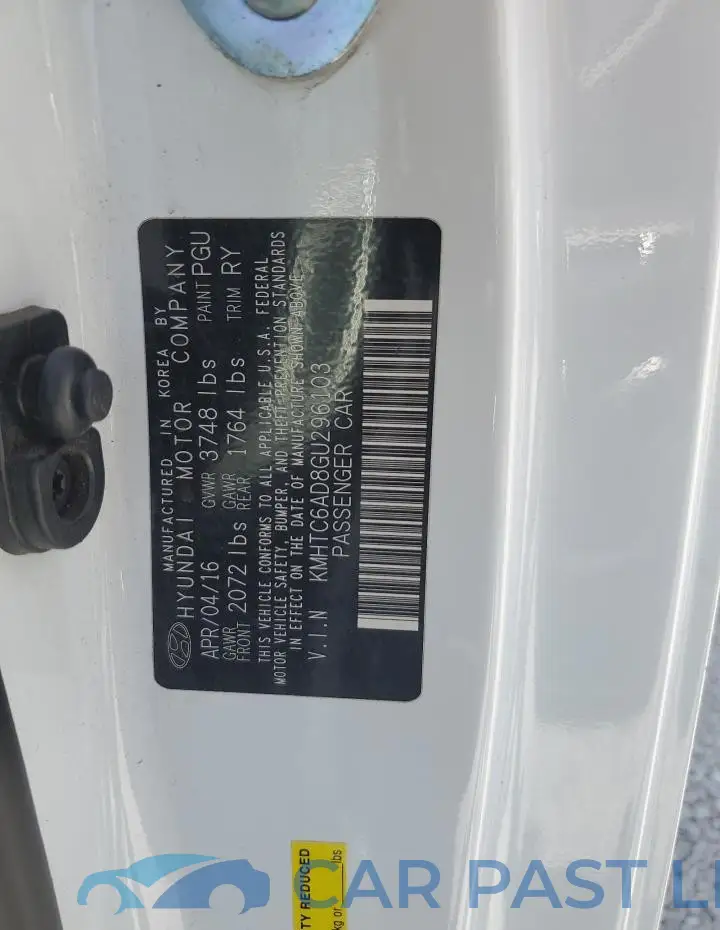 KMHTC6AD8GU296103# 12