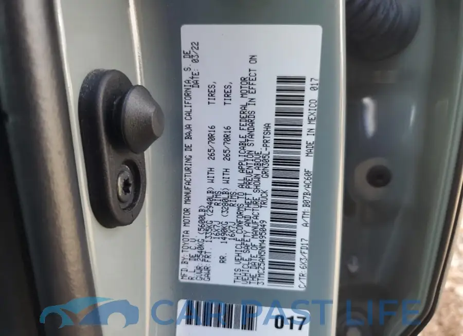 3TMCZ5AN5NM495049# 12