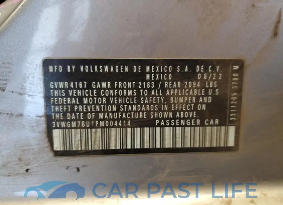 3VWGM7BU1PM004414# 12