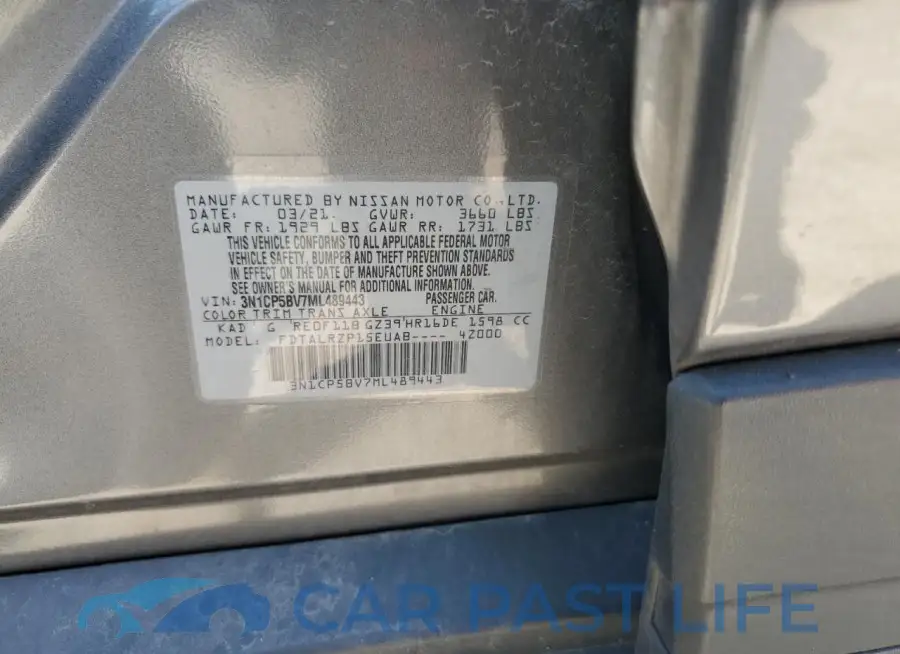 3N1CP5BV7ML489443# 13