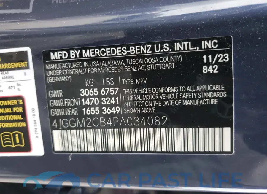 4JGGM2CB4PA034082# 13