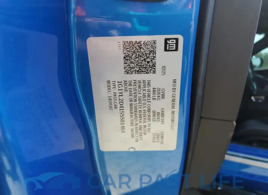 1G1YL2D41S5501464# 13