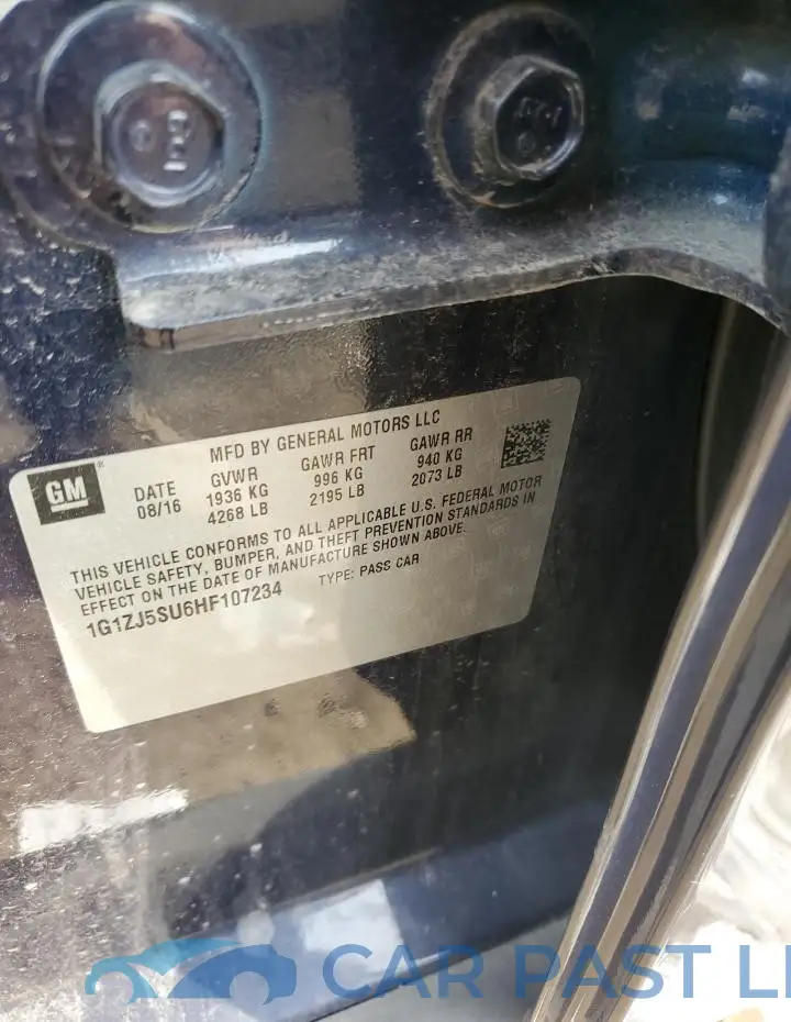 1G1ZJ5SU6HF107234# 12