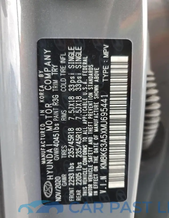 KM8K63A5XMU695441# 14