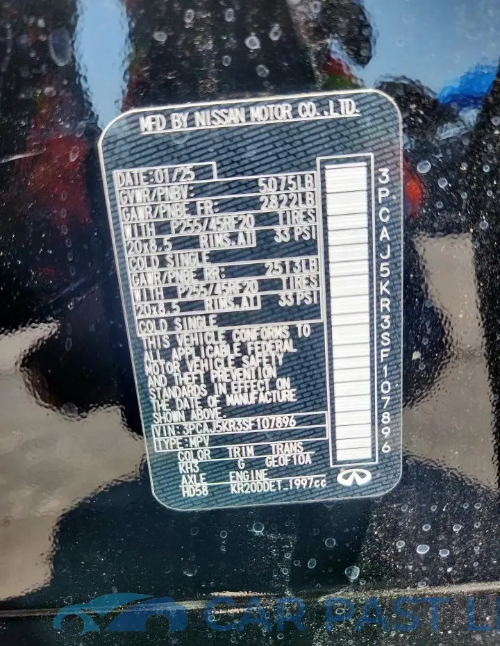 3PCAJ5KR3SF107896# 14