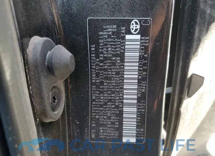 5YFS4MCE3SP220642# 12