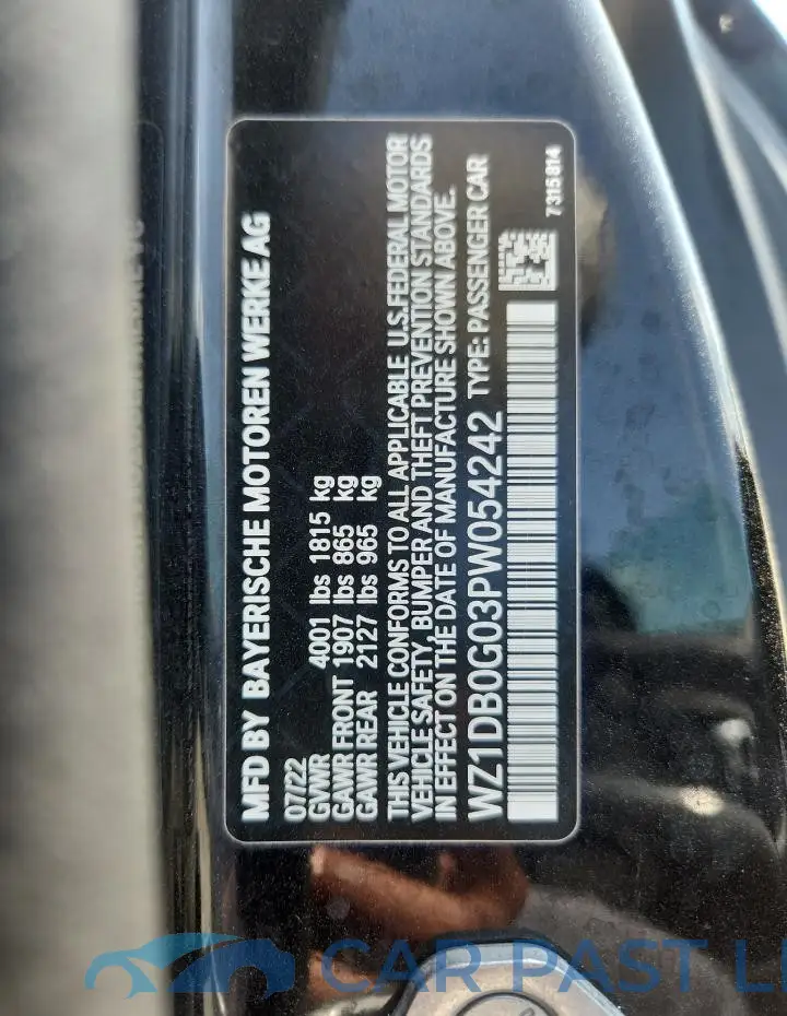 WZ1DB0G03PW054242# 12