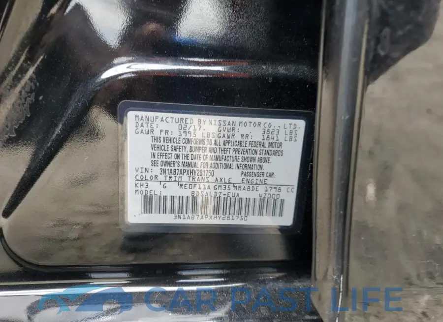 3N1AB7APXHY281750# 12