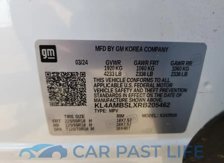 KL4AMBSLXRB205462# 13