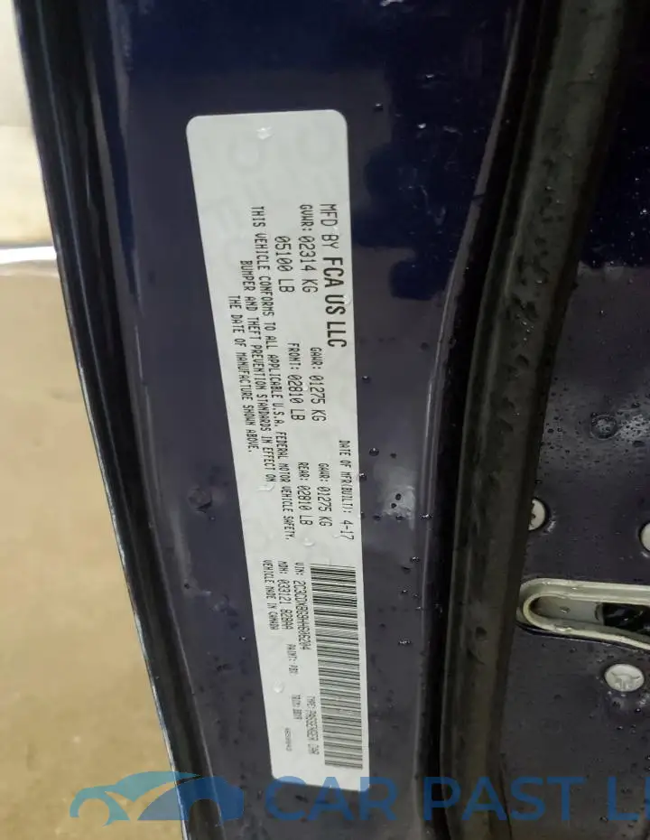 2C3CDXBG9HH606204# 12