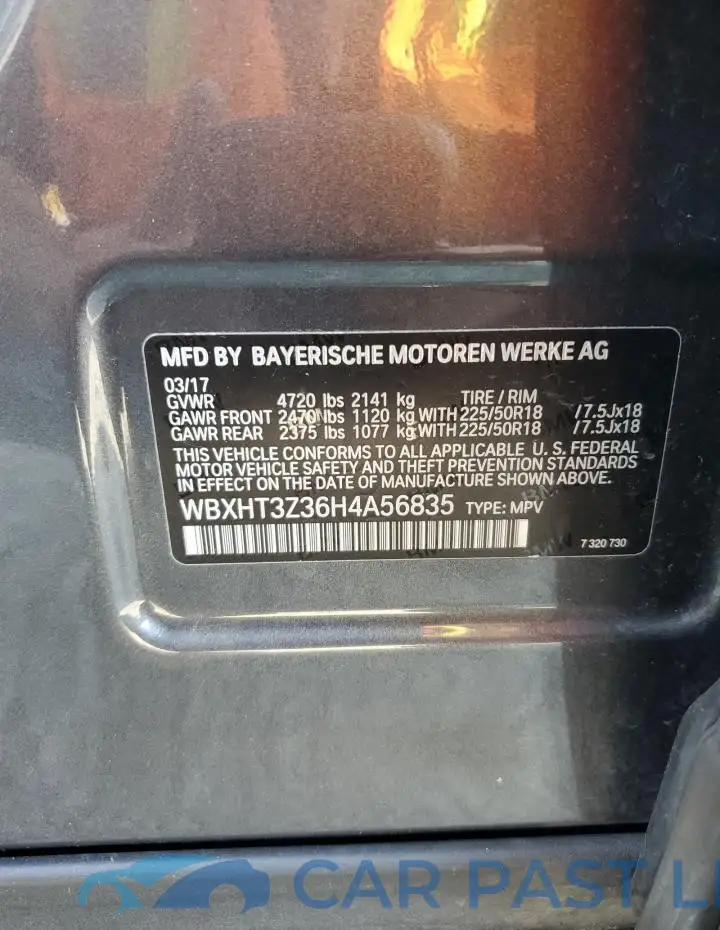 WBXHT3Z36H4A56835# 14