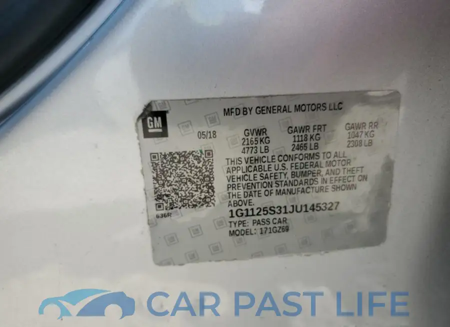 1G1125S31JU145327# 12