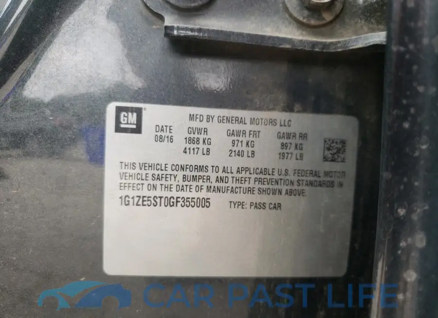 1G1ZE5ST0GF355005# 12