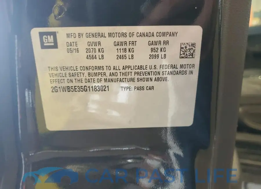 2G1WB5E35G1183021# 12