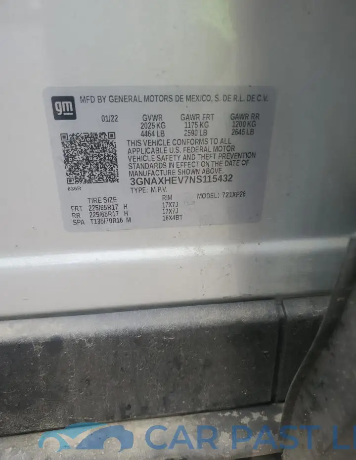 3GNAXHEV7NS115432# 13