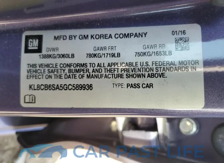 KL8CB6SA5GC589936# 12