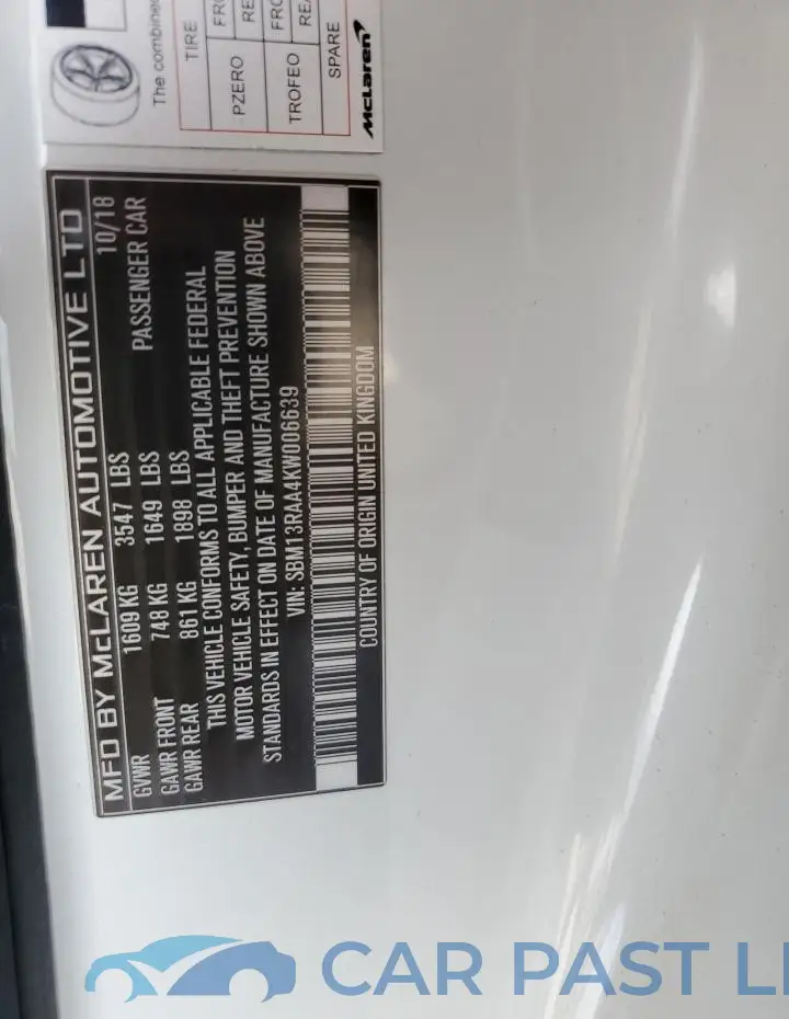SBM13RAA4KW006639# 12