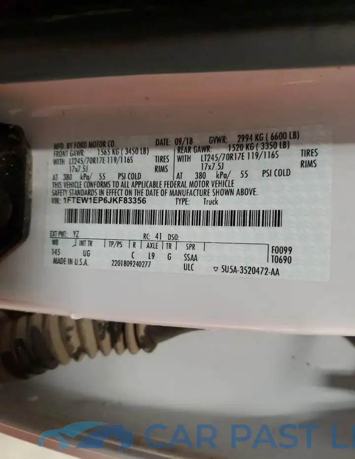 1FTEW1EP6JKF83356# 12
