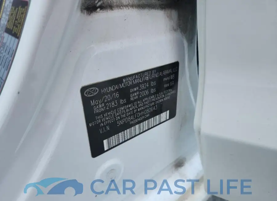 5NPD84LF0HH080643# 12
