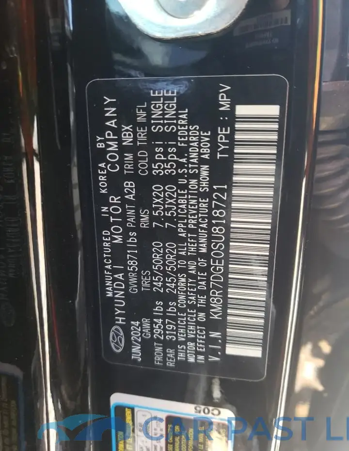 KM8R7DGE0SU818721# 13
