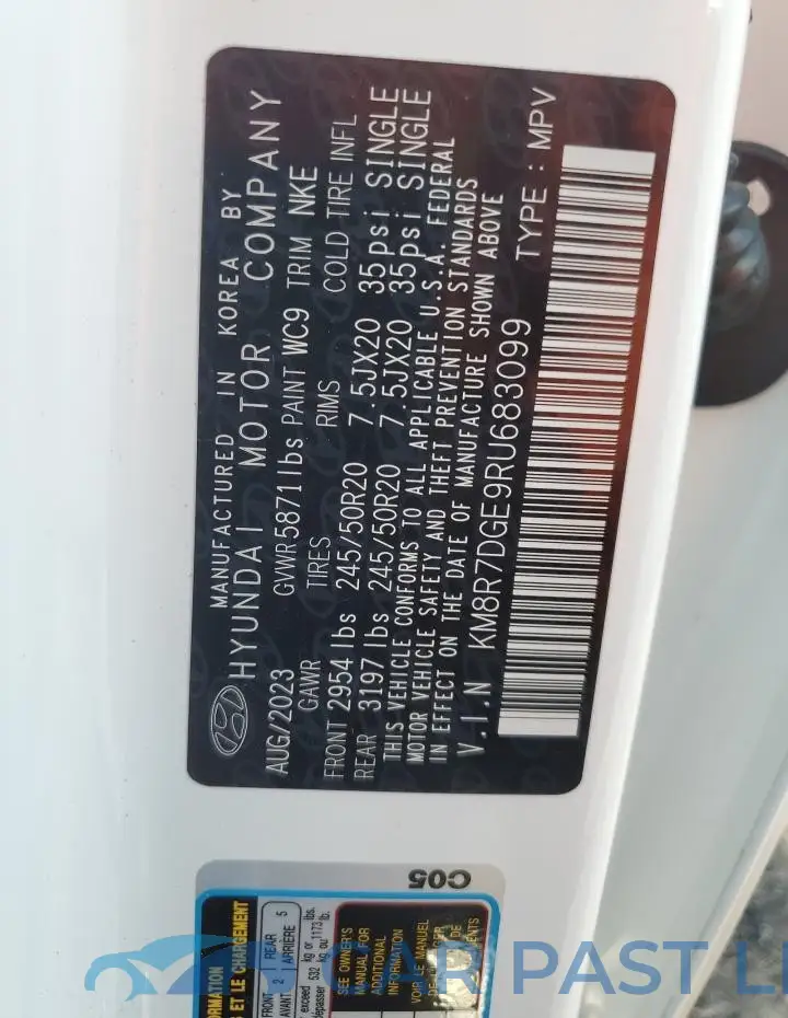 KM8R7DGE9RU683099# 14