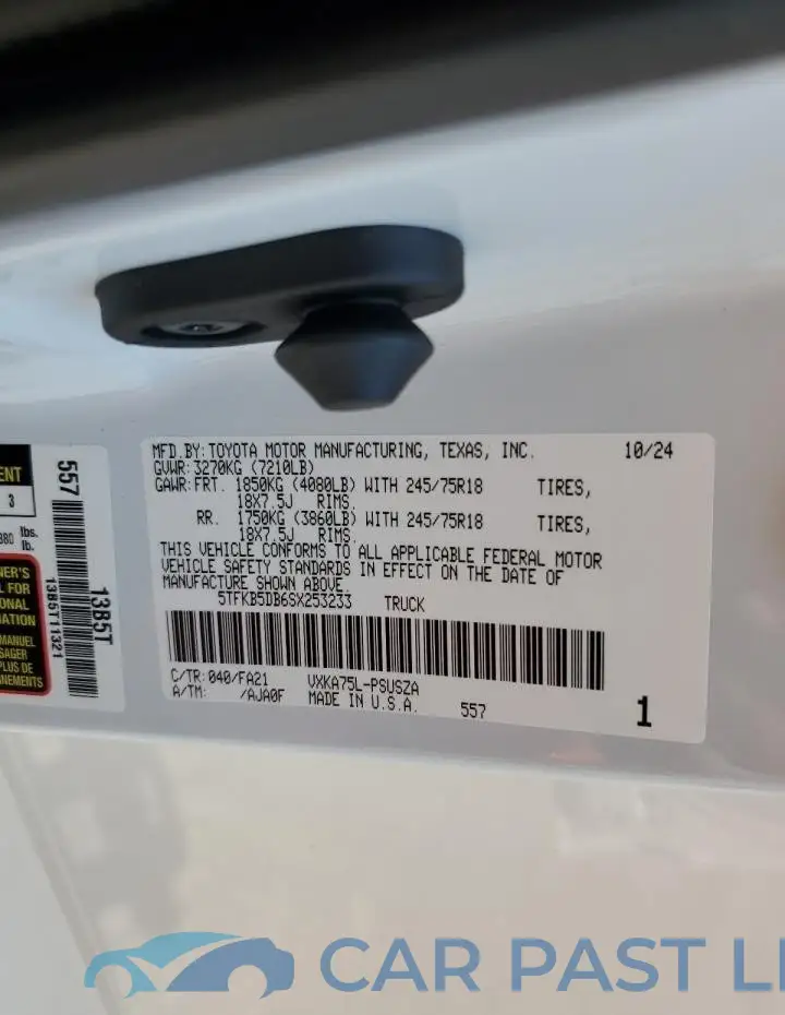 5TFKB5DB6SX253233# 13