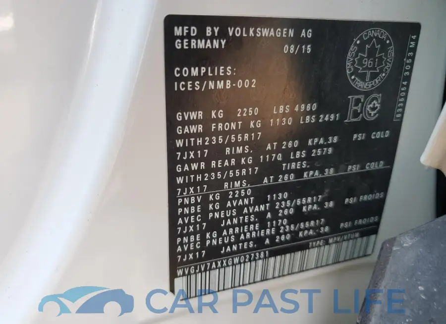 WVGJV7AXXGW027381# 14