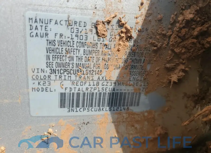 3N1CP5CU8KL512148# 12