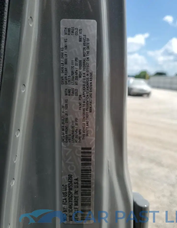 1C4HJXDG5PW534750# 13