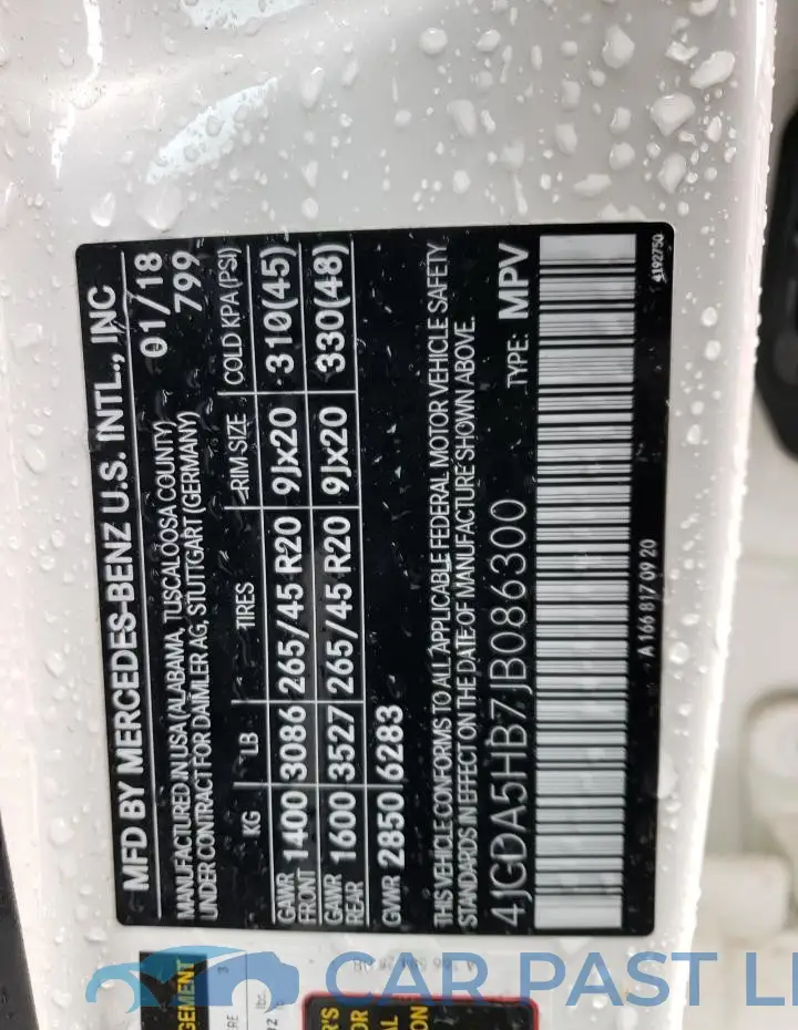 4JGDA5HB7JB086300# 14
