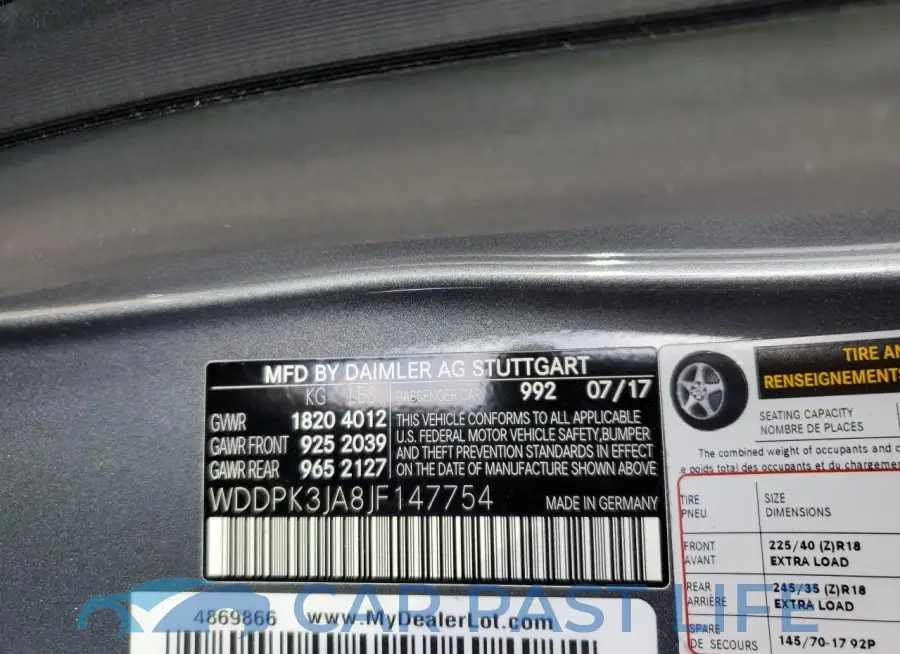 WDDPK3JA8JF147754# 13