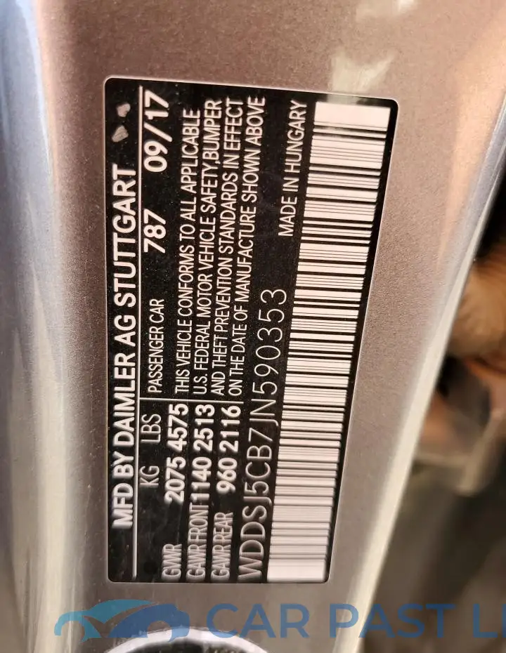 WDDSJ5CB7JN590353# 12