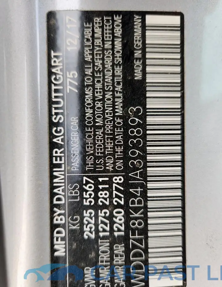 WDDZF8KB4JA393893# 13